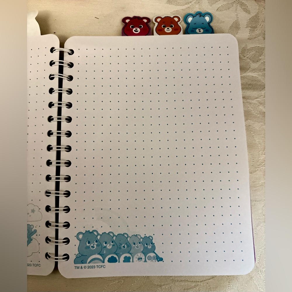 Care Bears Blue Notebook with Tabbed dividers - Picture 4 of 7